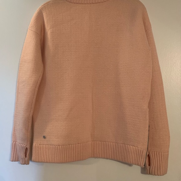 Lululemon Yogi Crew Neck Sweater Baby Pink Hearts - Picture 5 of 7